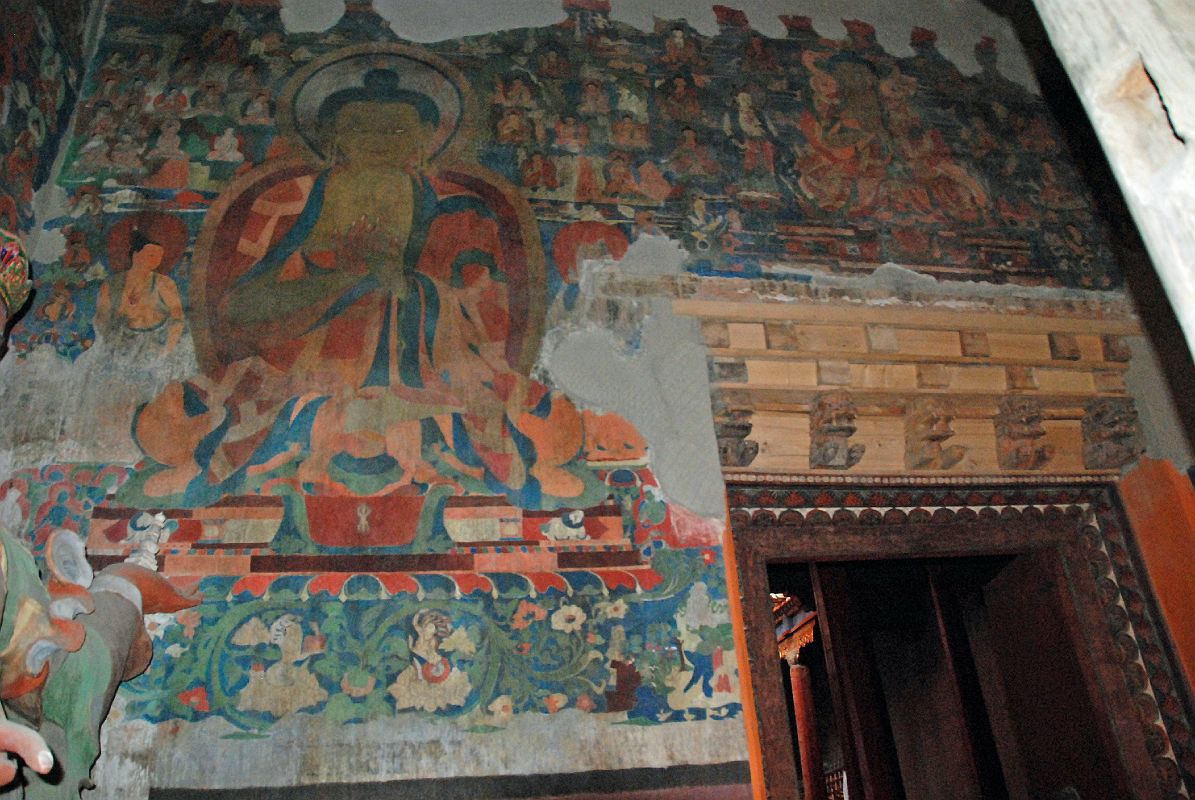 Lo Manthang Thubchen 04-1 Entrance Left Of Door Painting Of Buddha